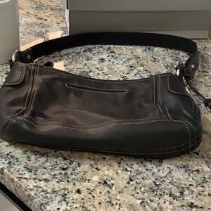 Vintage leather black fossil purse